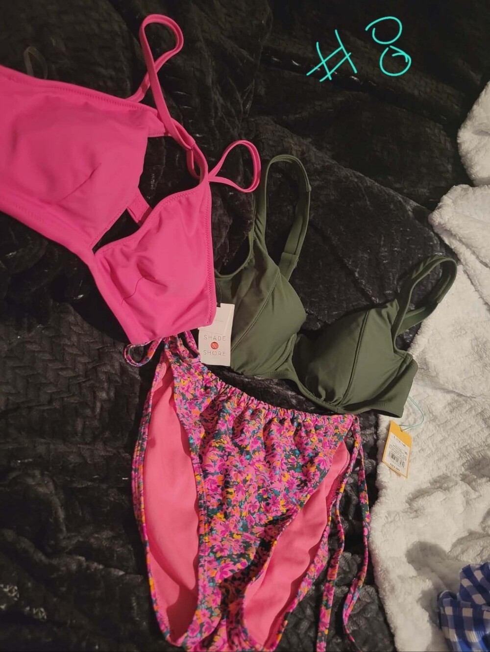 Bikini With An Extra Top Included! Shade&Shore Top 34C, Kona Sol Top L, WF XL